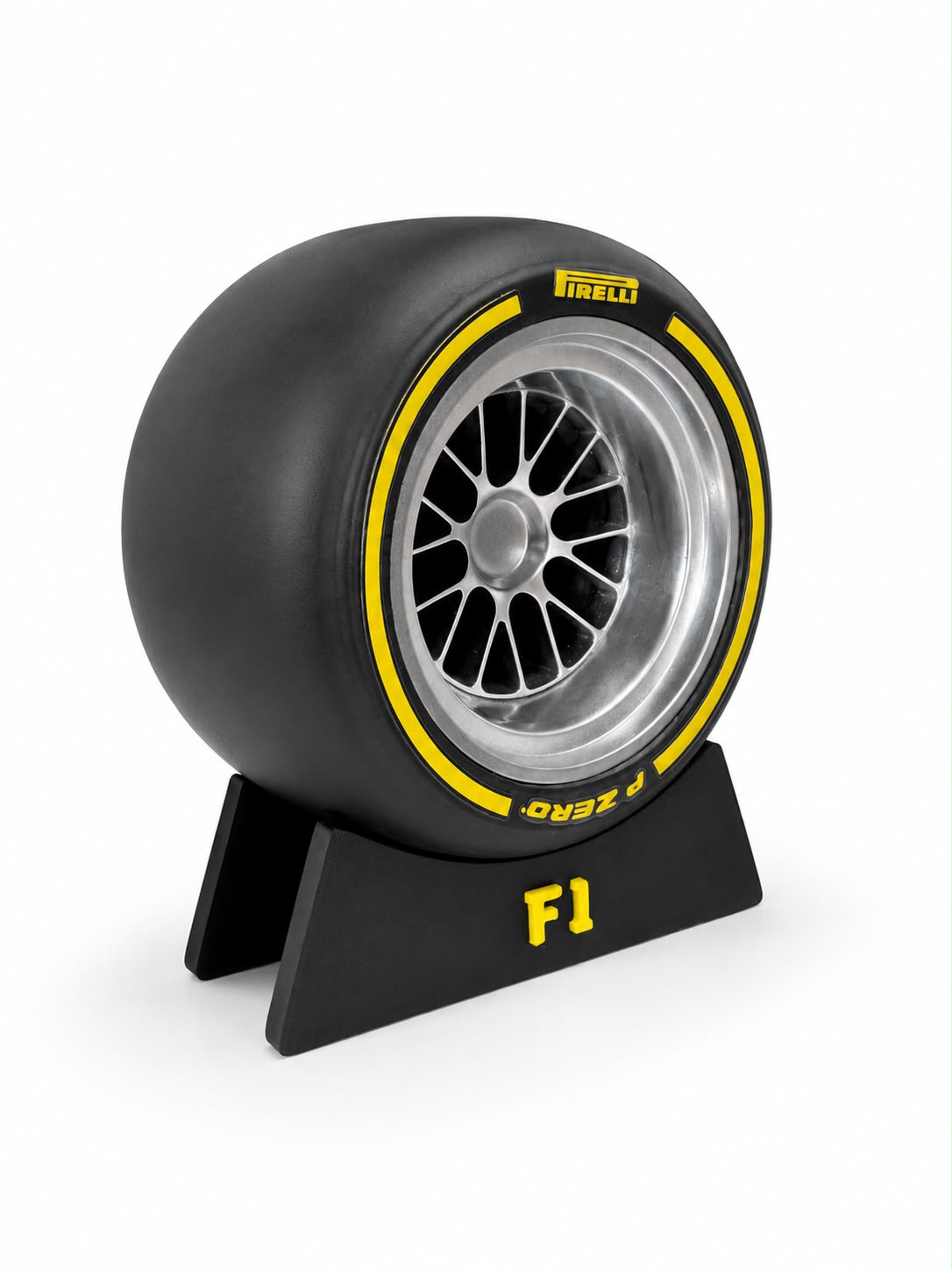Roda F1 BBS Pneu Faixa Amarela 120mm 2